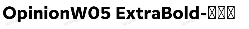 OpinionW05 ExtraBold字体转换 OpinionW05 ExtraBold字体转换